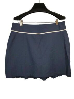 NWT Ping Alia Skort Women's 8 Navy Blue White Pleated Golf Tennis Pickleball